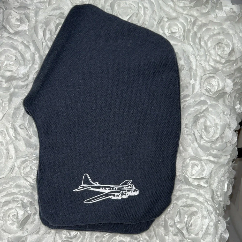 J. Crew Navy Blue Airplane Inflatable Travel‎ Neck Pillow
